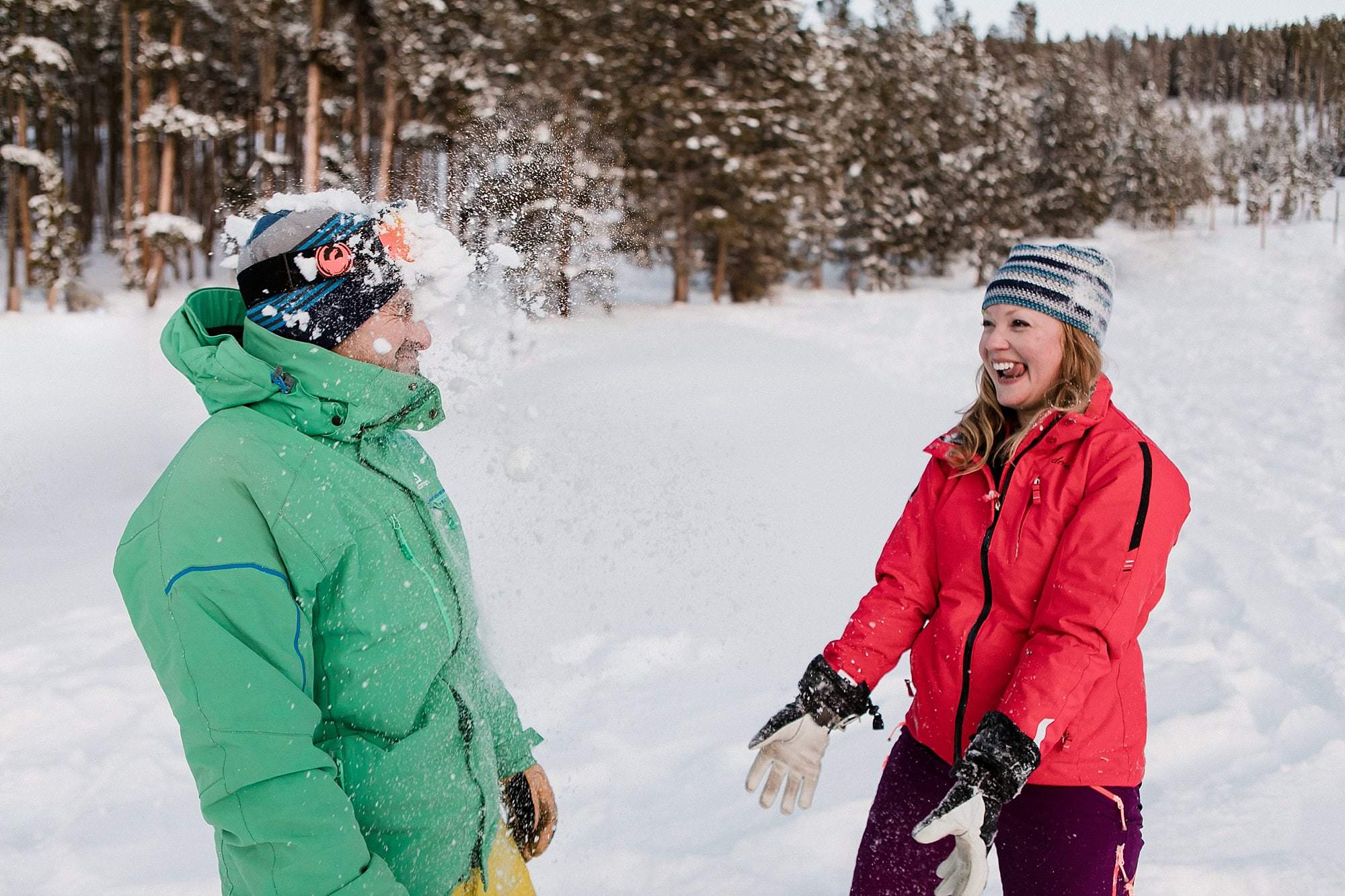 engagement snowball fight