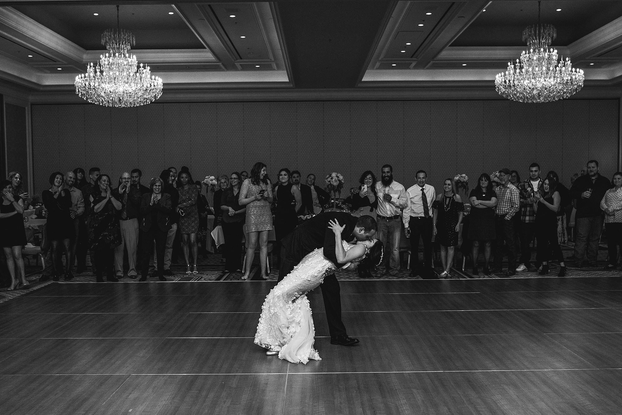 first dance dip, wedding in wyoming