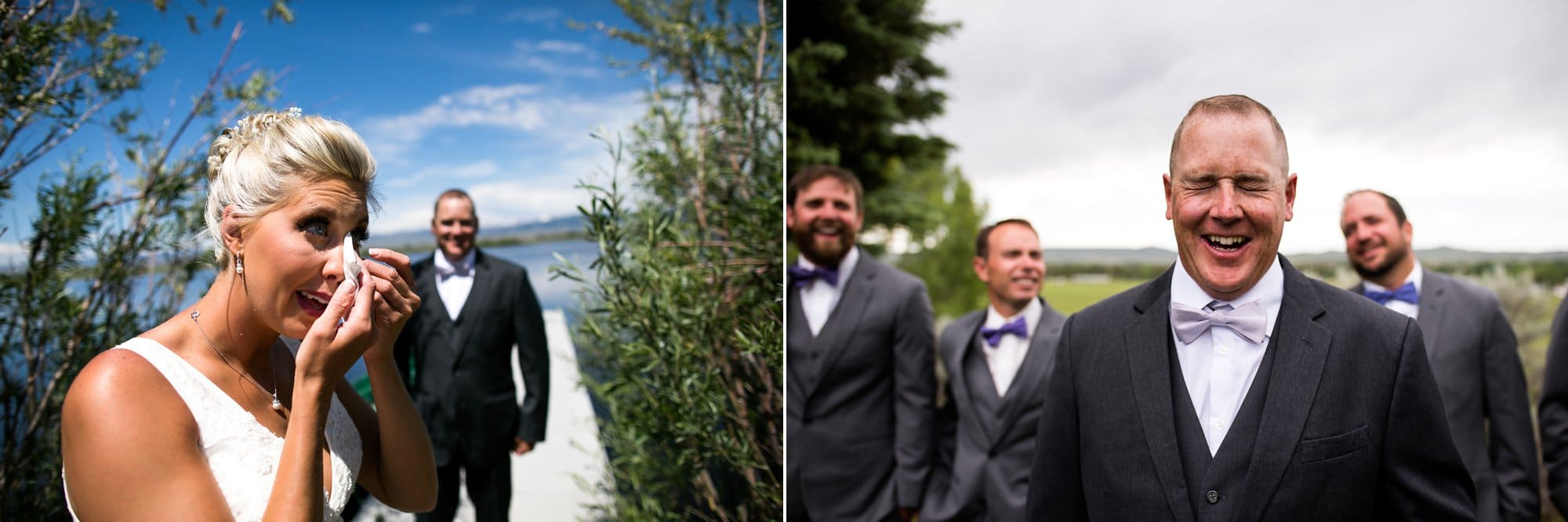 pinedale wedding, first look