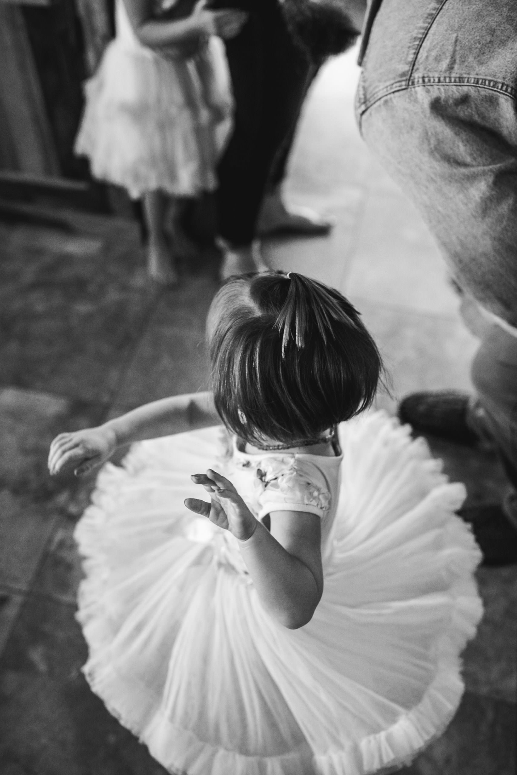 flower girl twirling