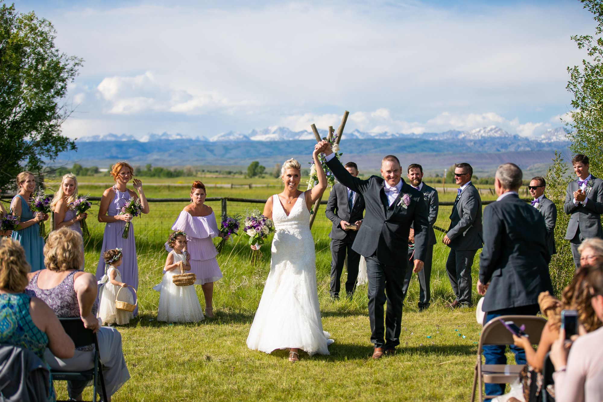 Wyoming wedding, outdoor ceremony, pinedale jackson