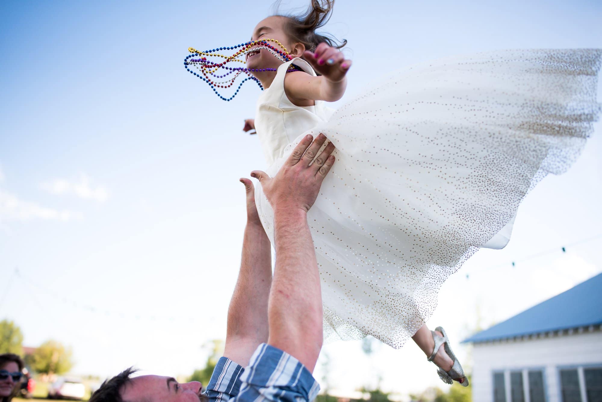 flying flower girl