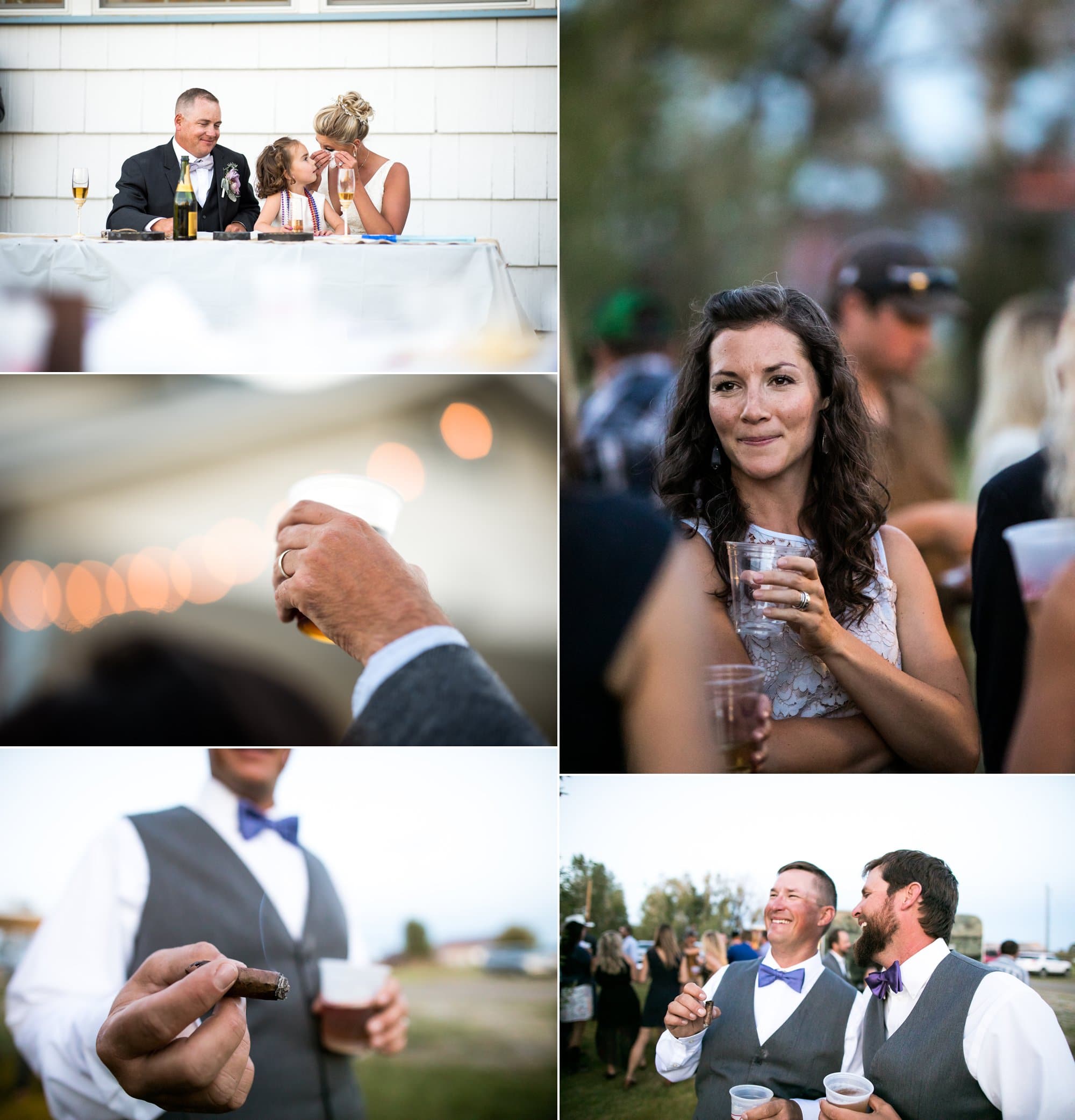 wyoming outdoor wedding reception