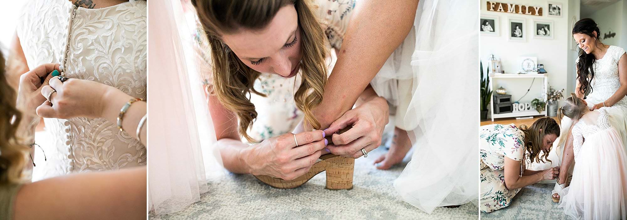 bride getting ready wyoming