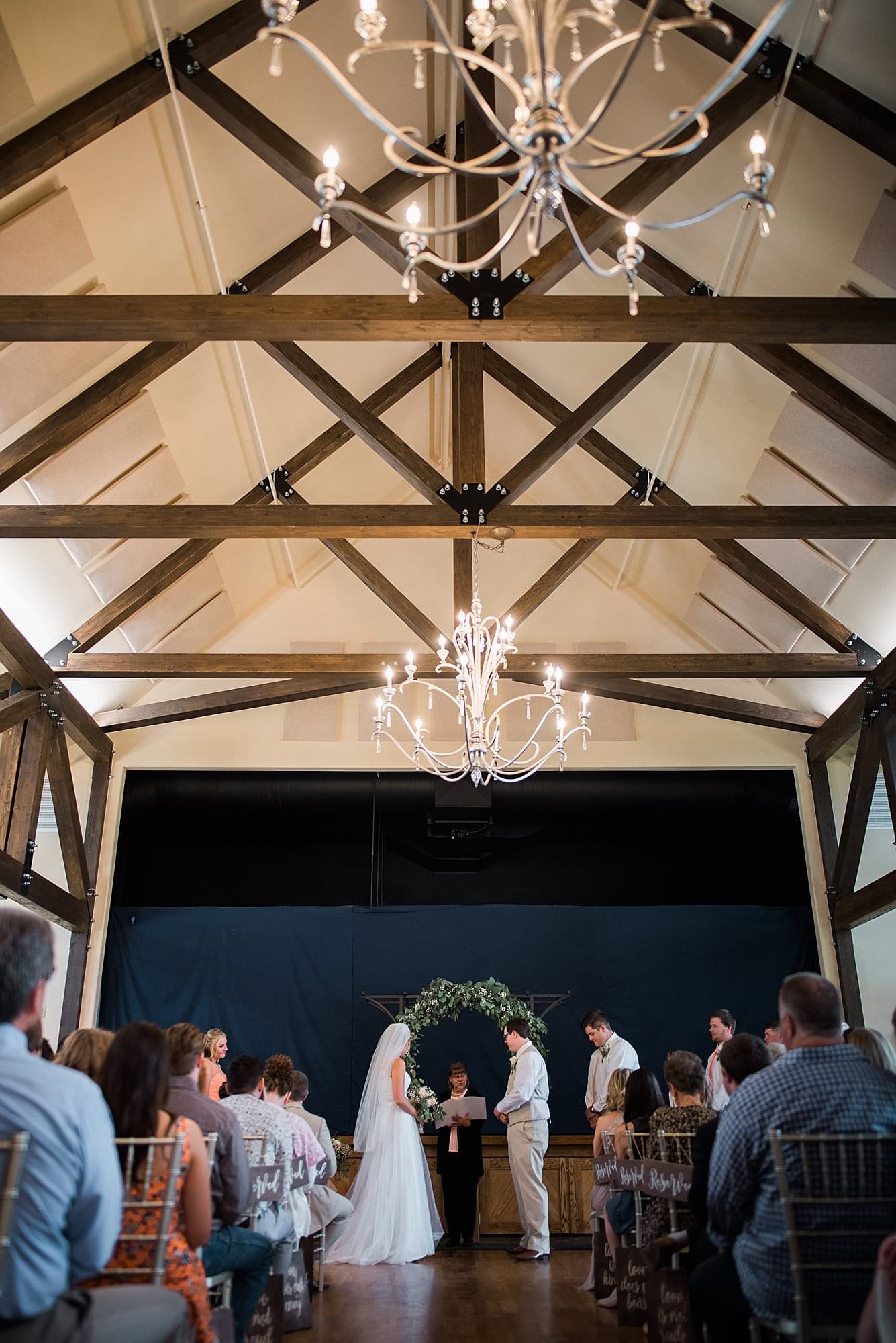 ceremony inside Ivinson Mansion Alice Hardy Stevens Center