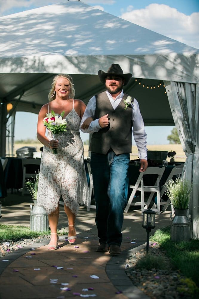 bride walking down aisle