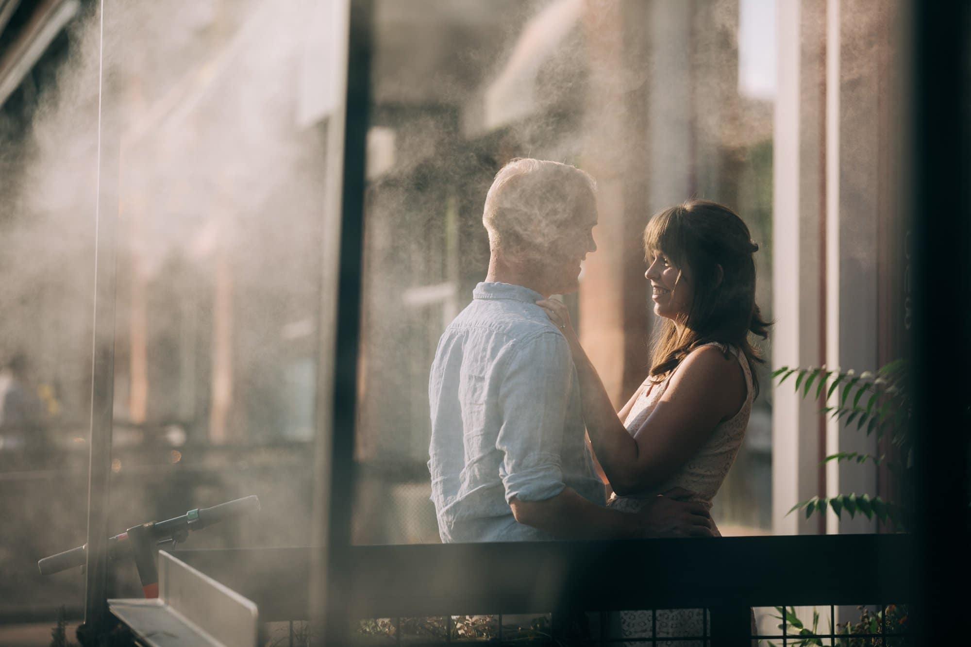 engagement session in downtown denver