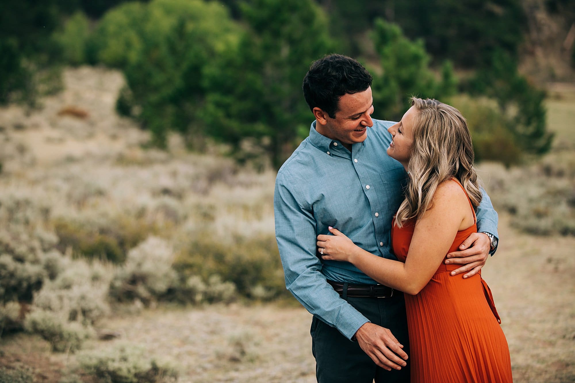 laramie mountain engagement session