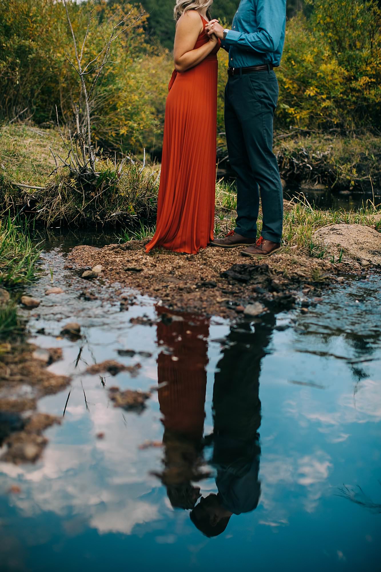 mountain engagement session laramie