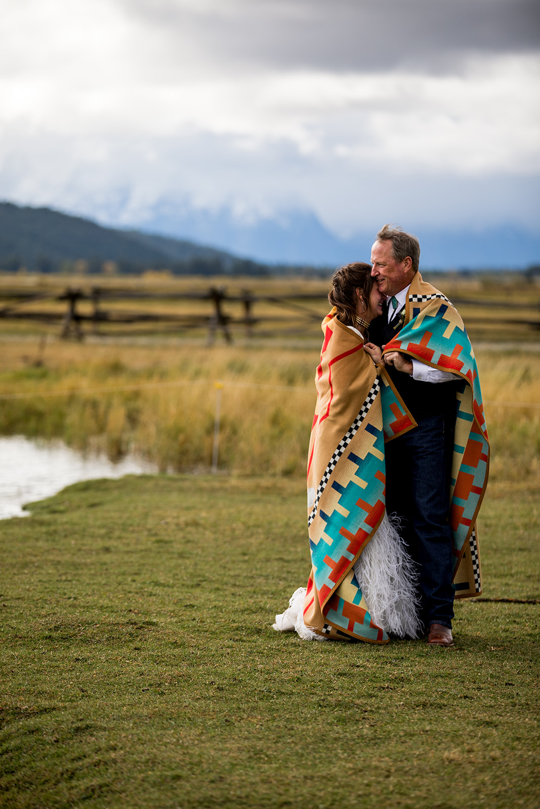 Fall Teton wedding, Diamond Cross