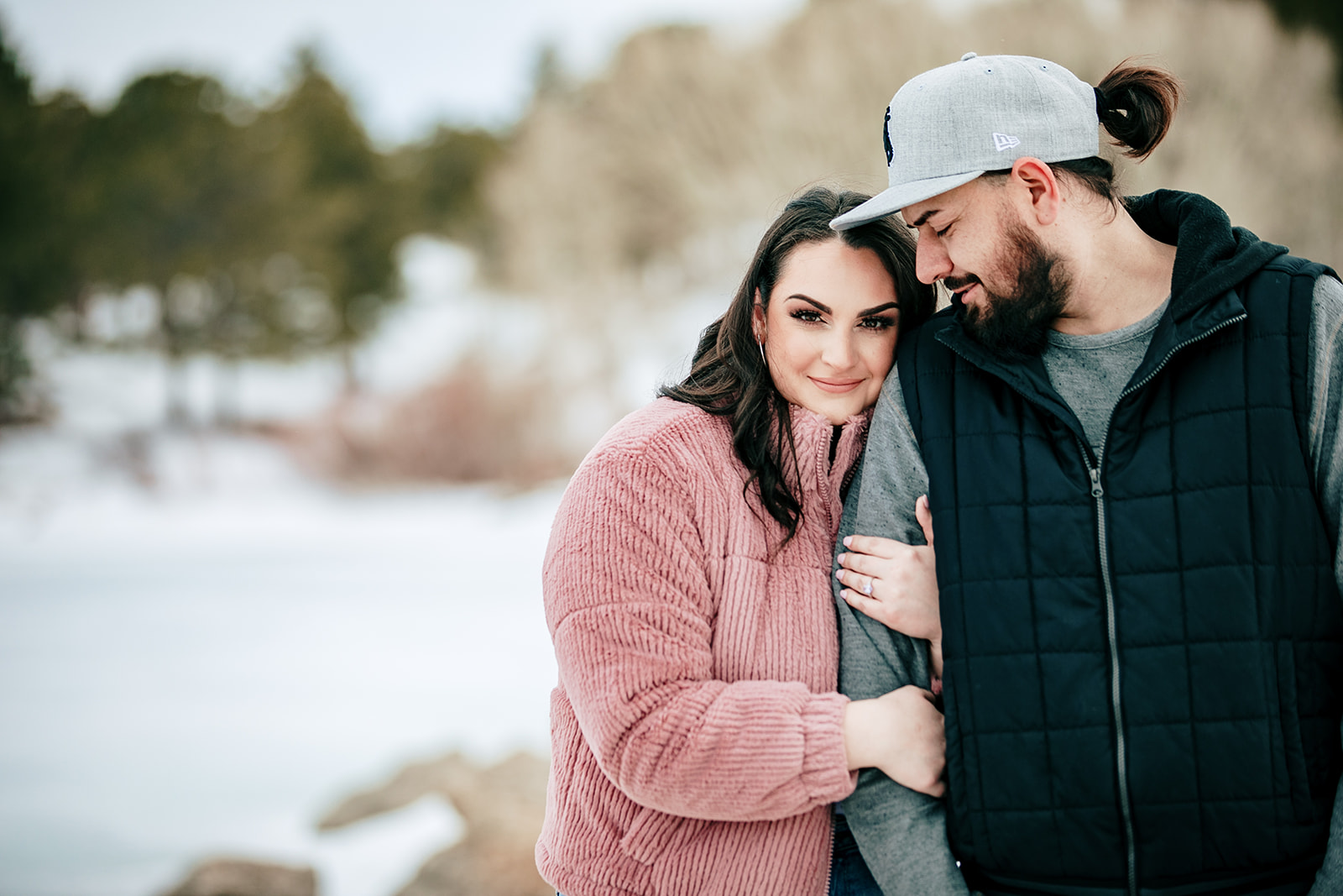 winter engagement colors