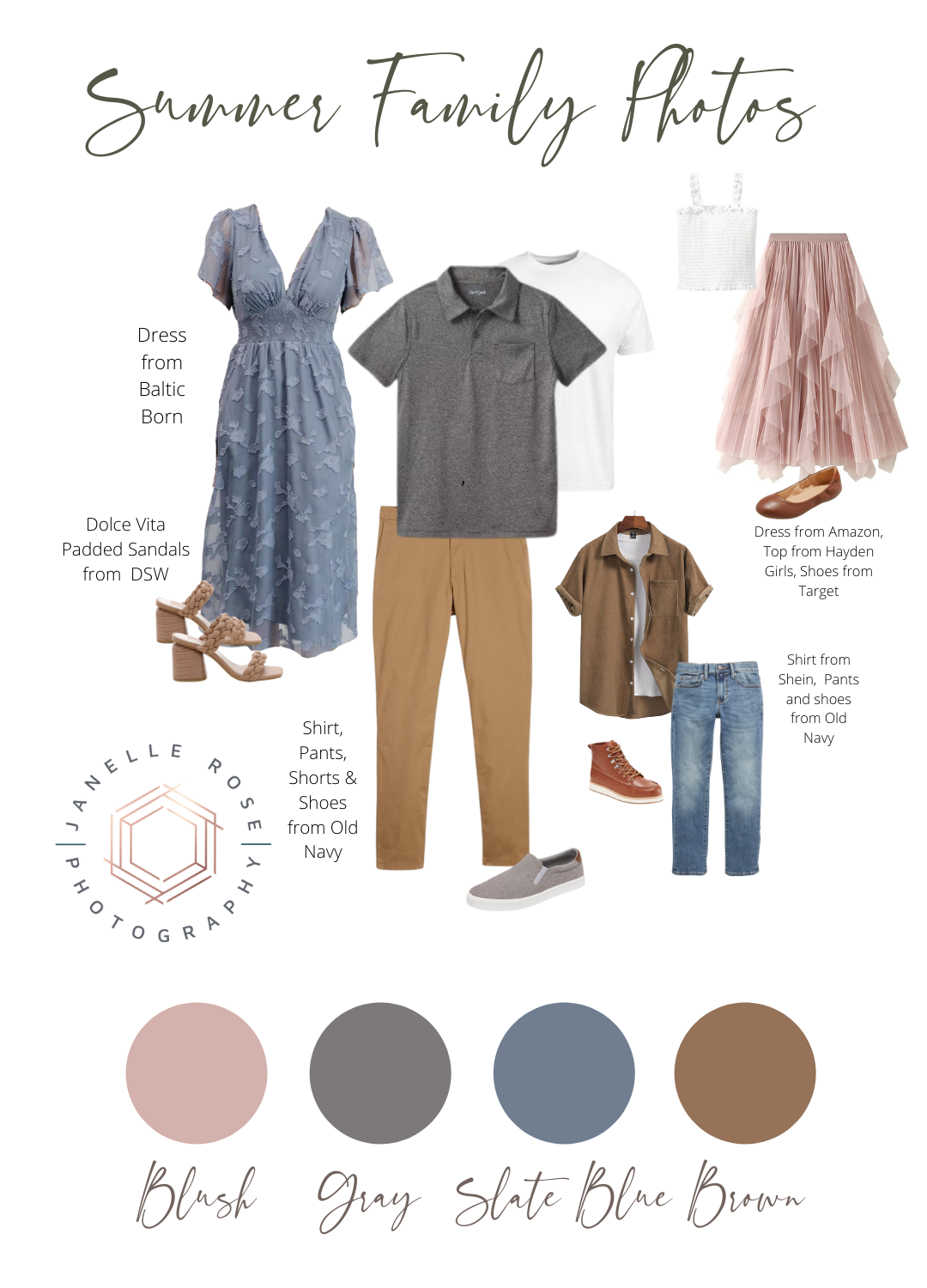 what to wear for summer family photos