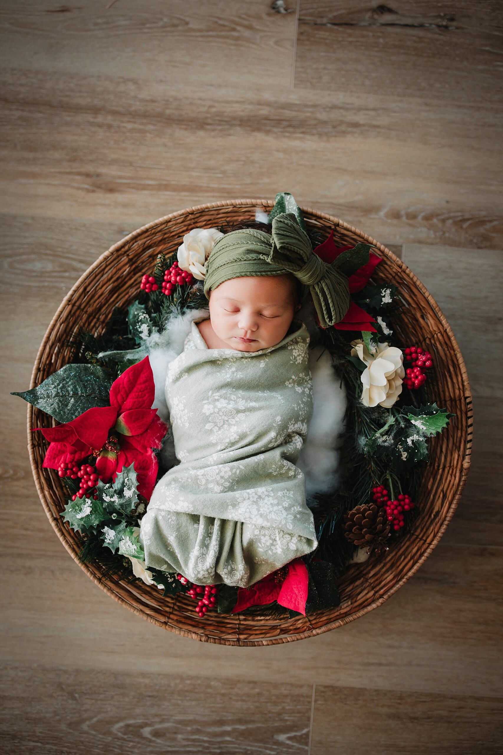 Christmas themed newborn photos